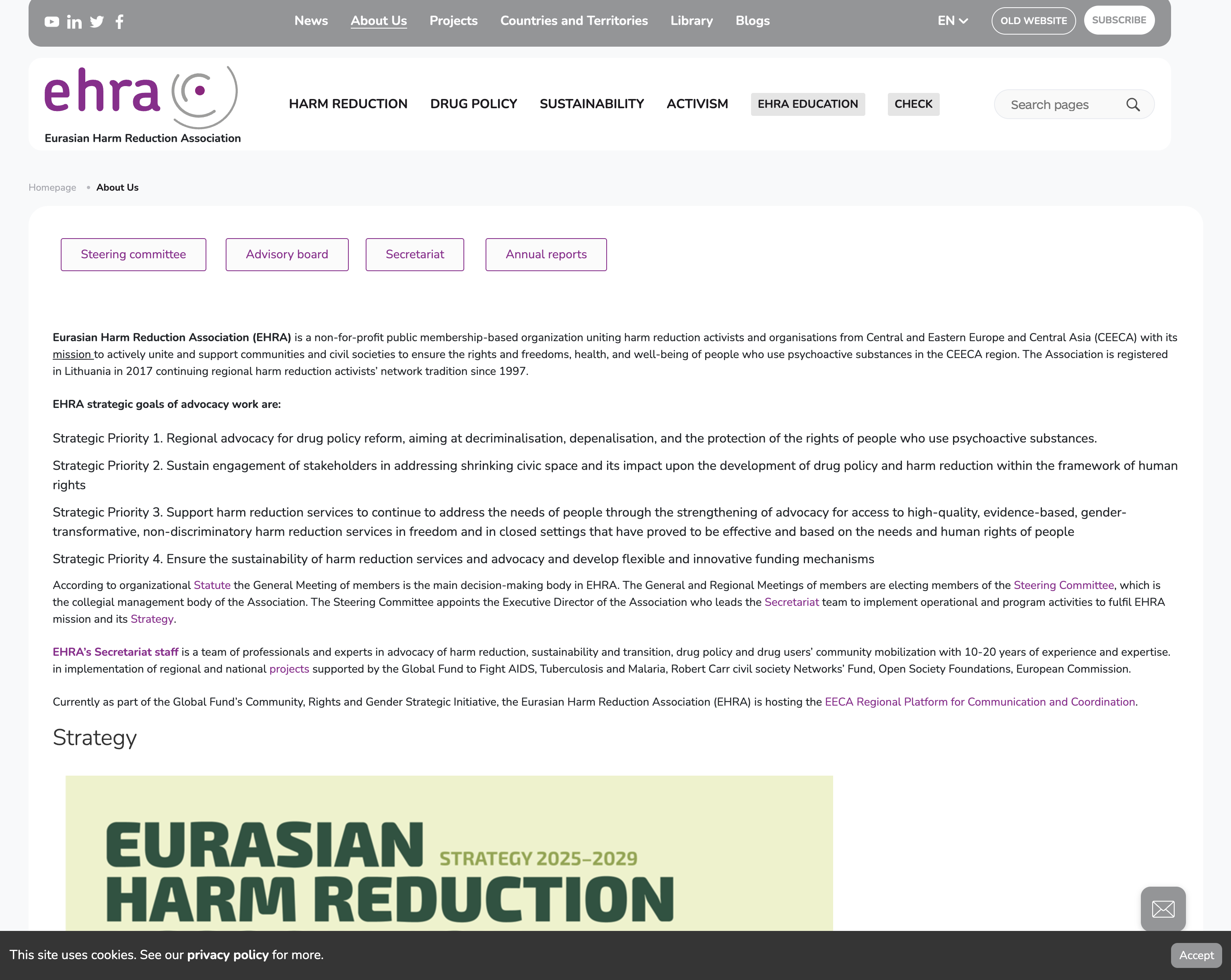 Ehra — site page