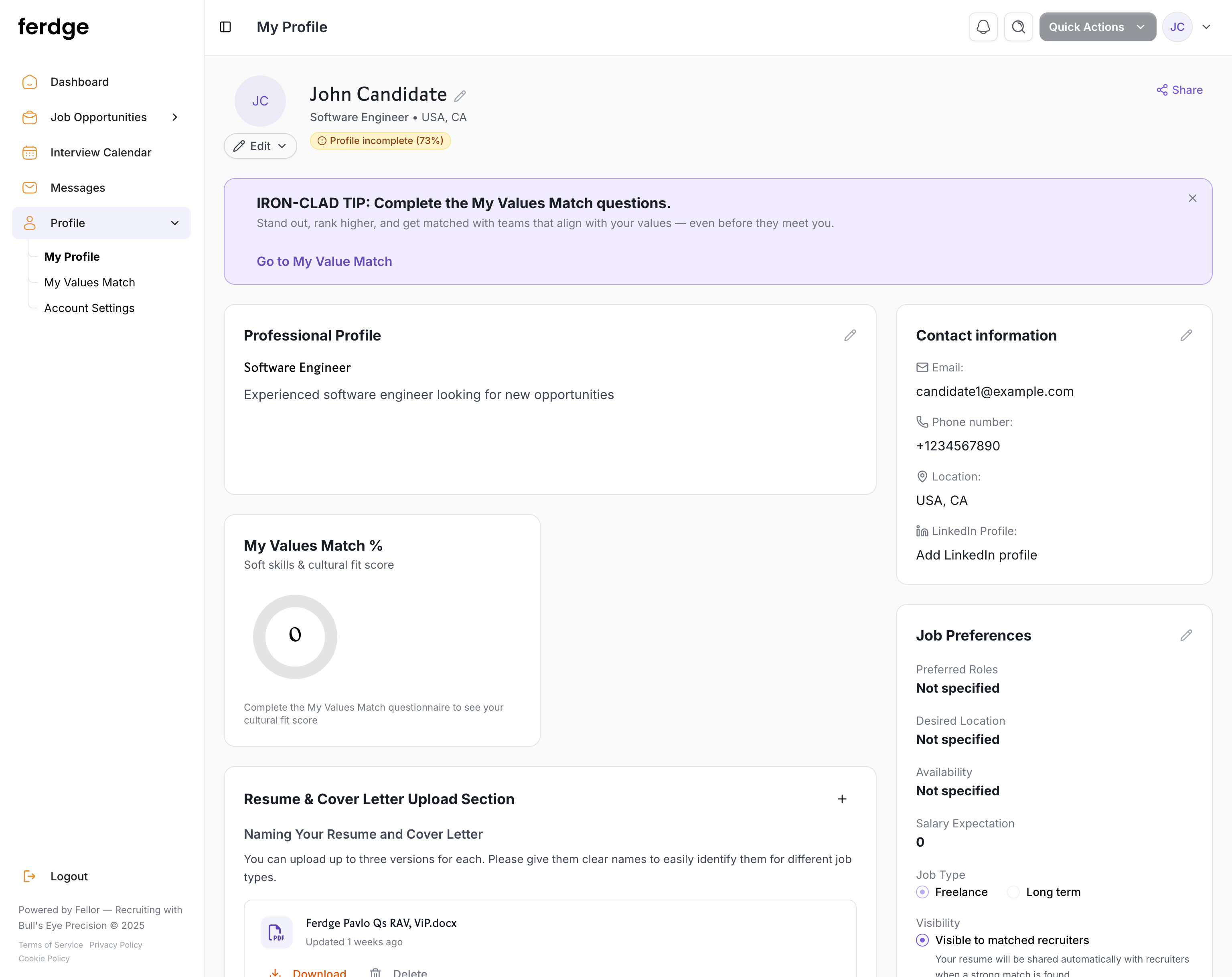 Ferge — product screen