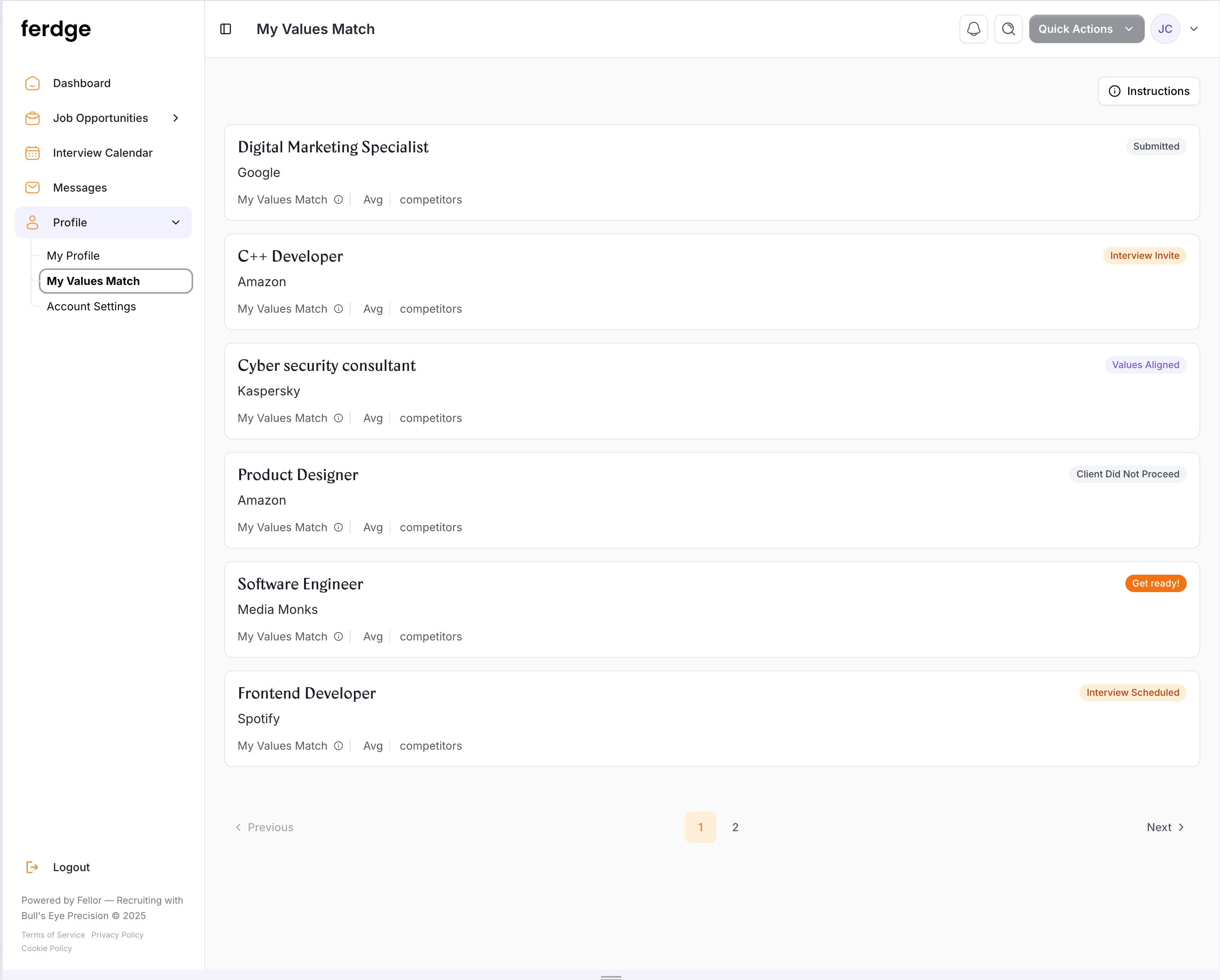 Ferge — product screen