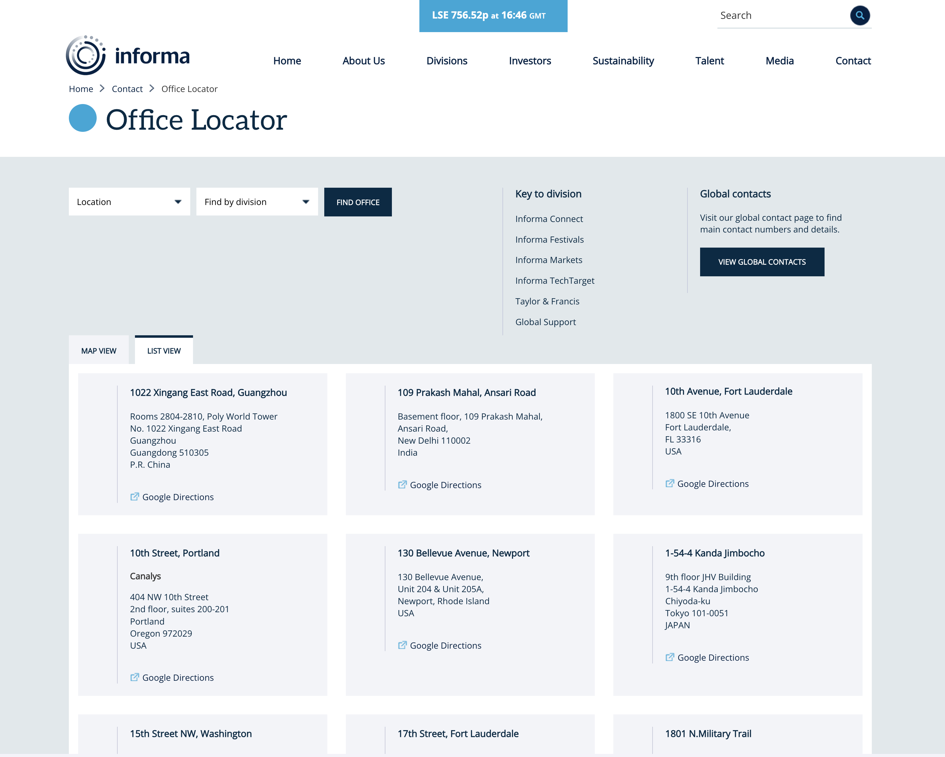 Informa — POC screen