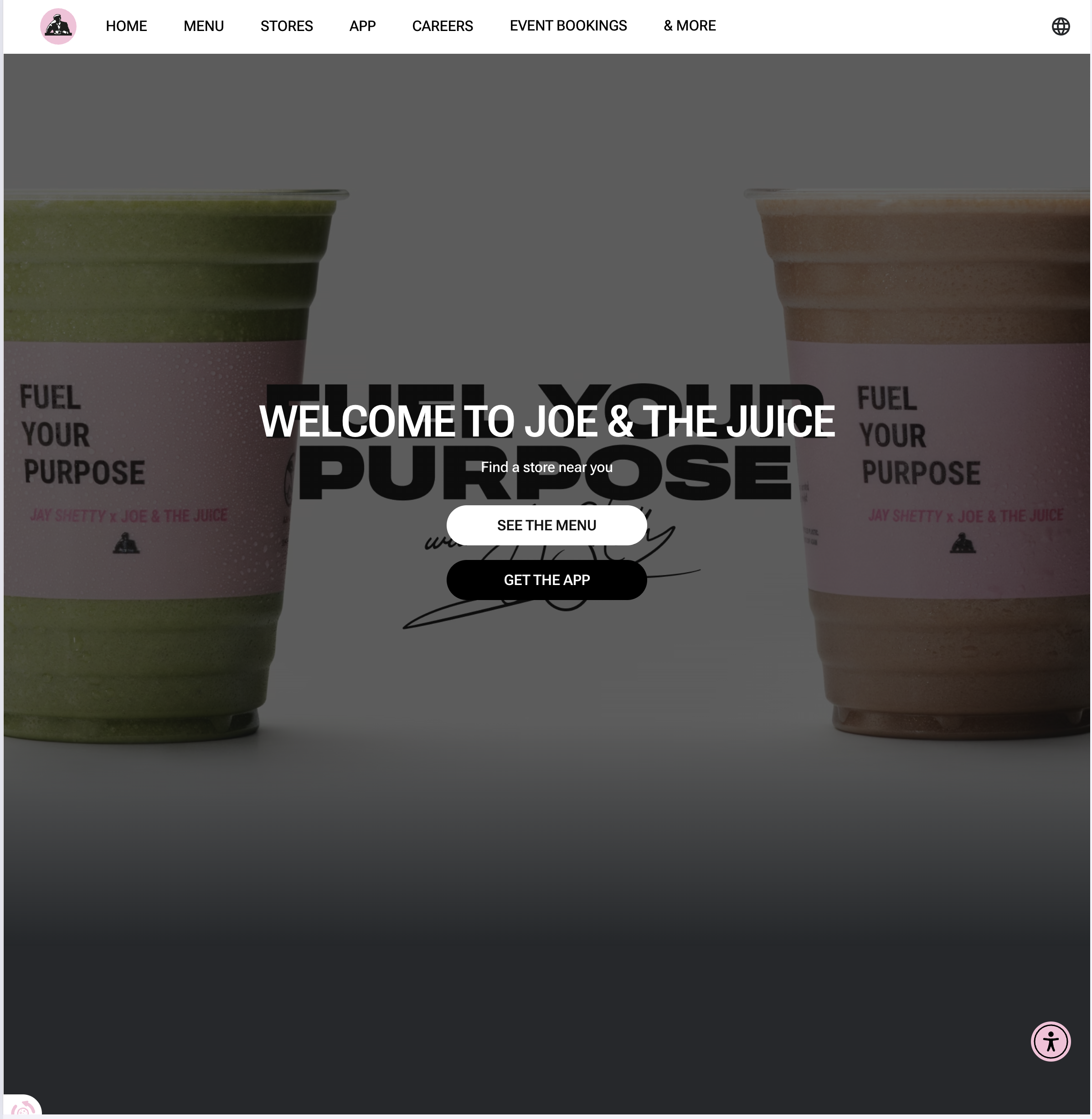 Joe & the Juice — Fuel Your Purpose hero