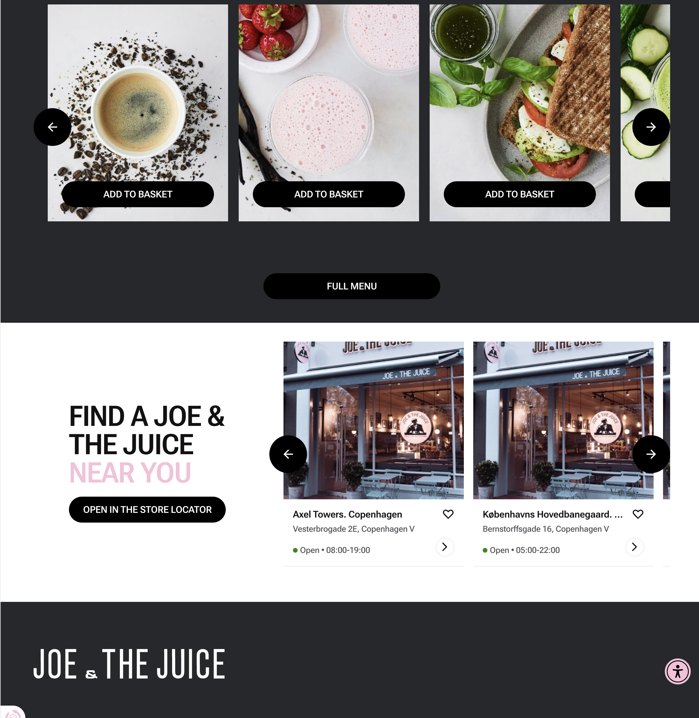 Joe & the Juice — homepage hero