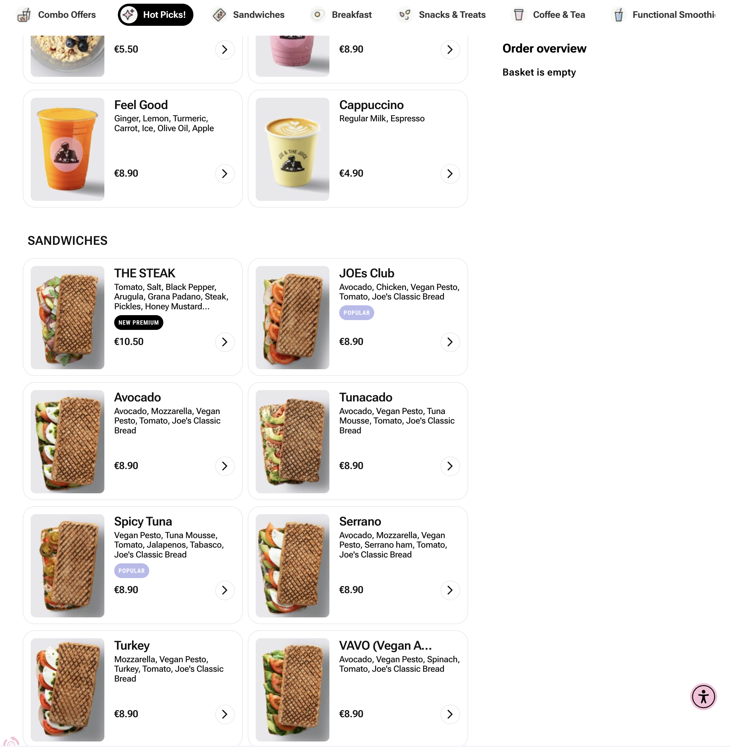 Joe & the Juice — site page