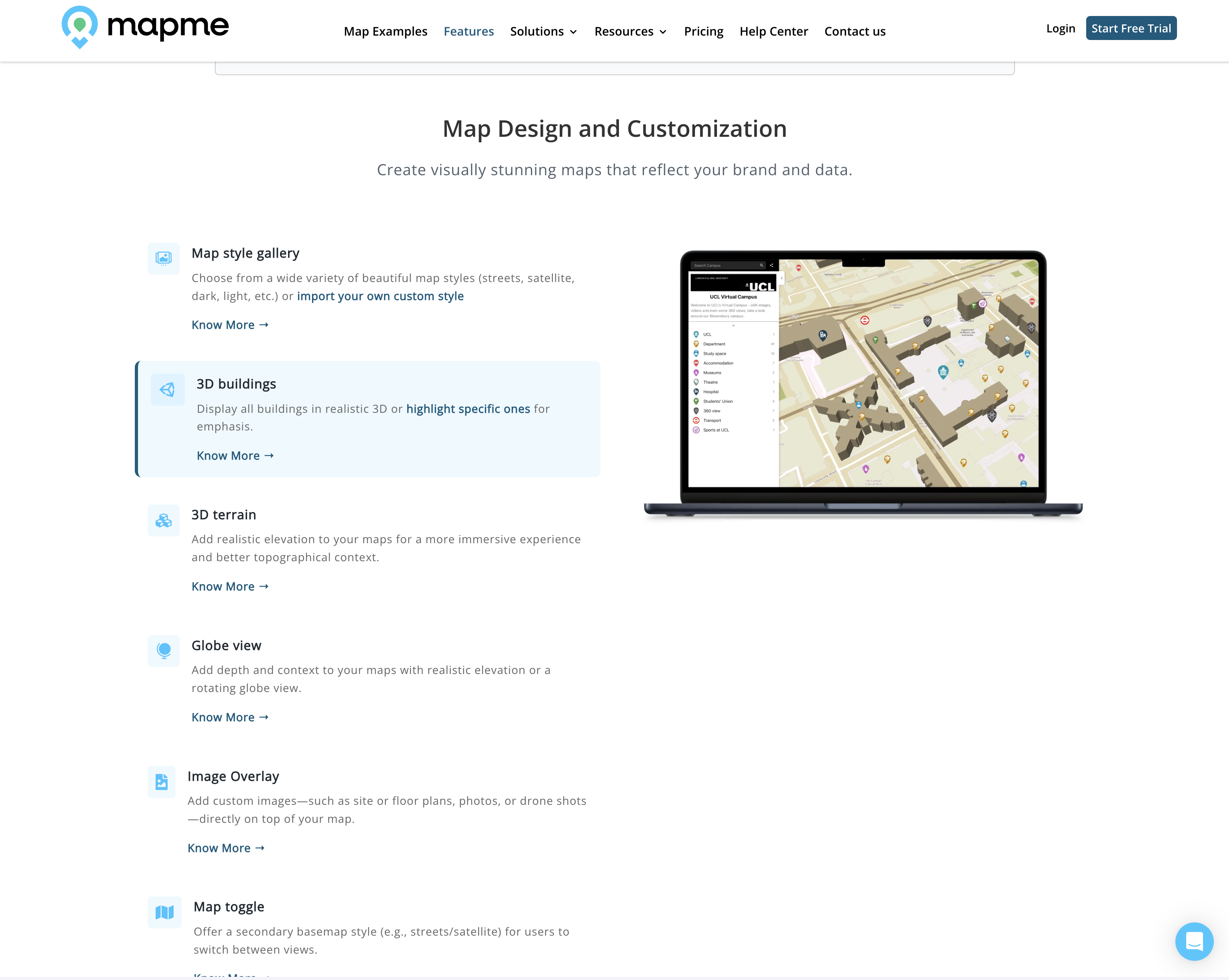 Mapme — trusted by customer logos