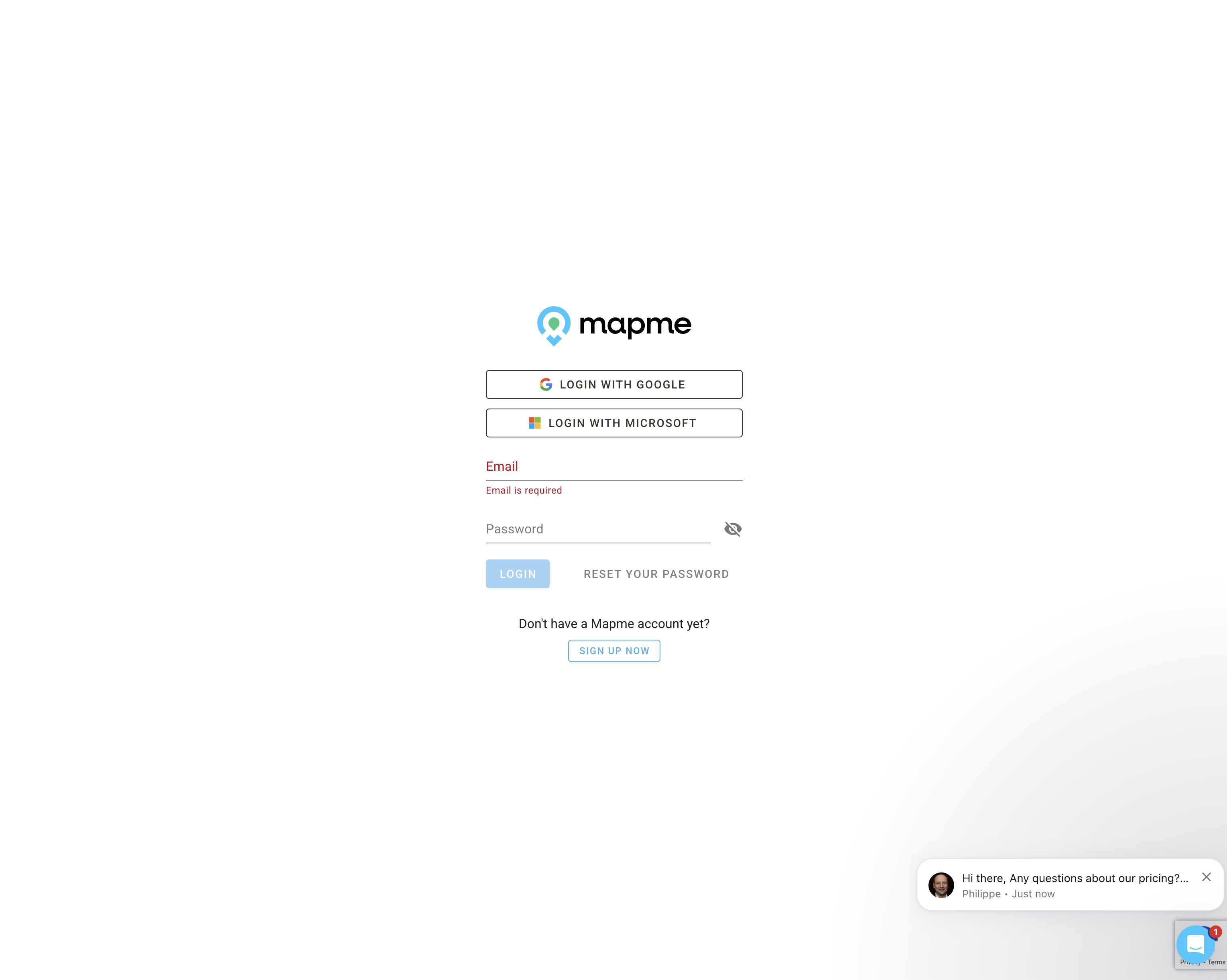 Mapme — product screen