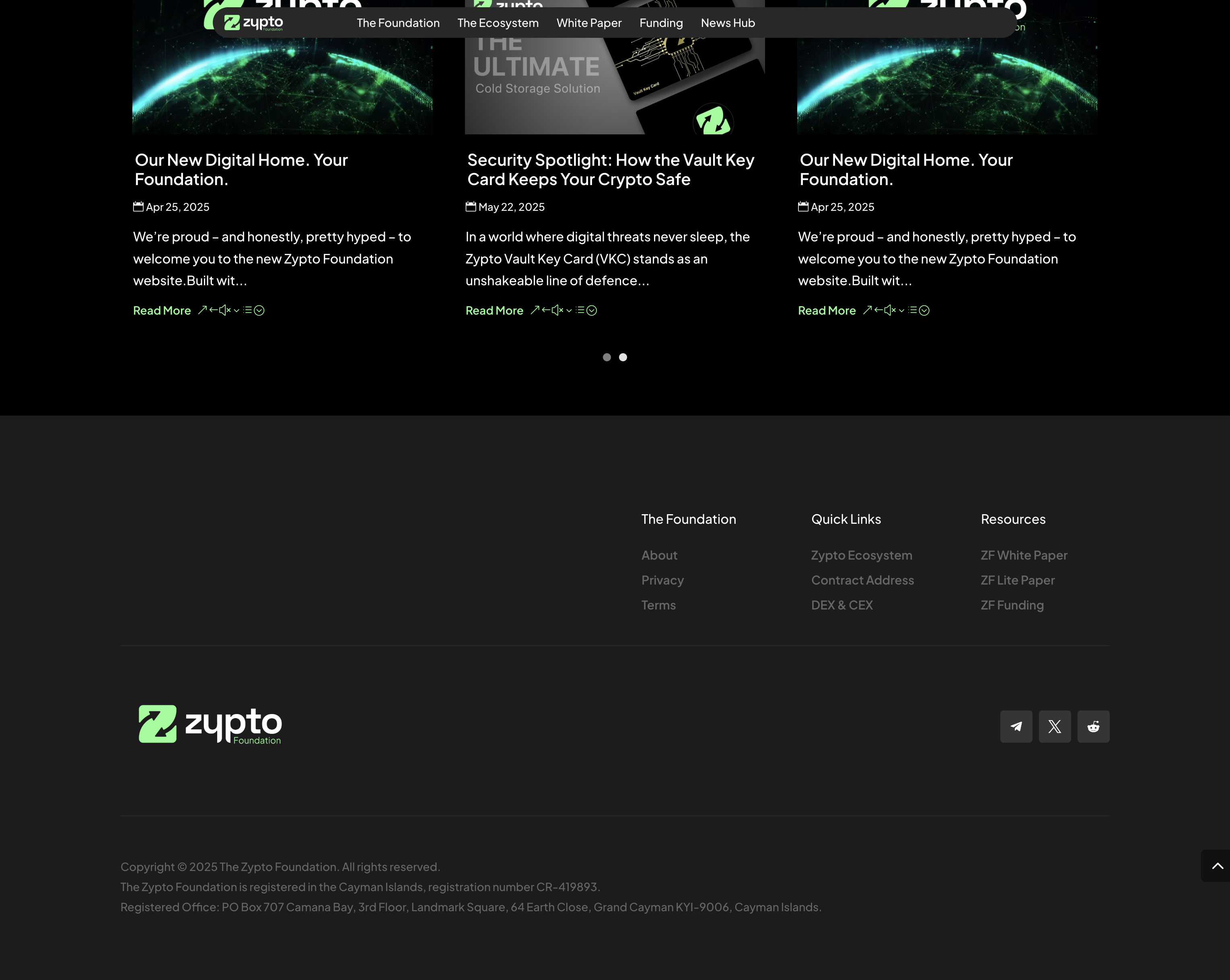 Zypto Foundation — page