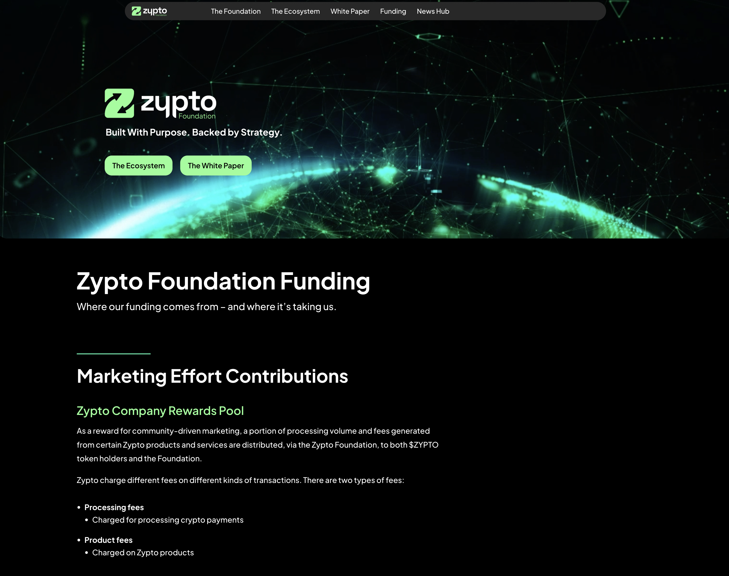 Zypto Foundation — page