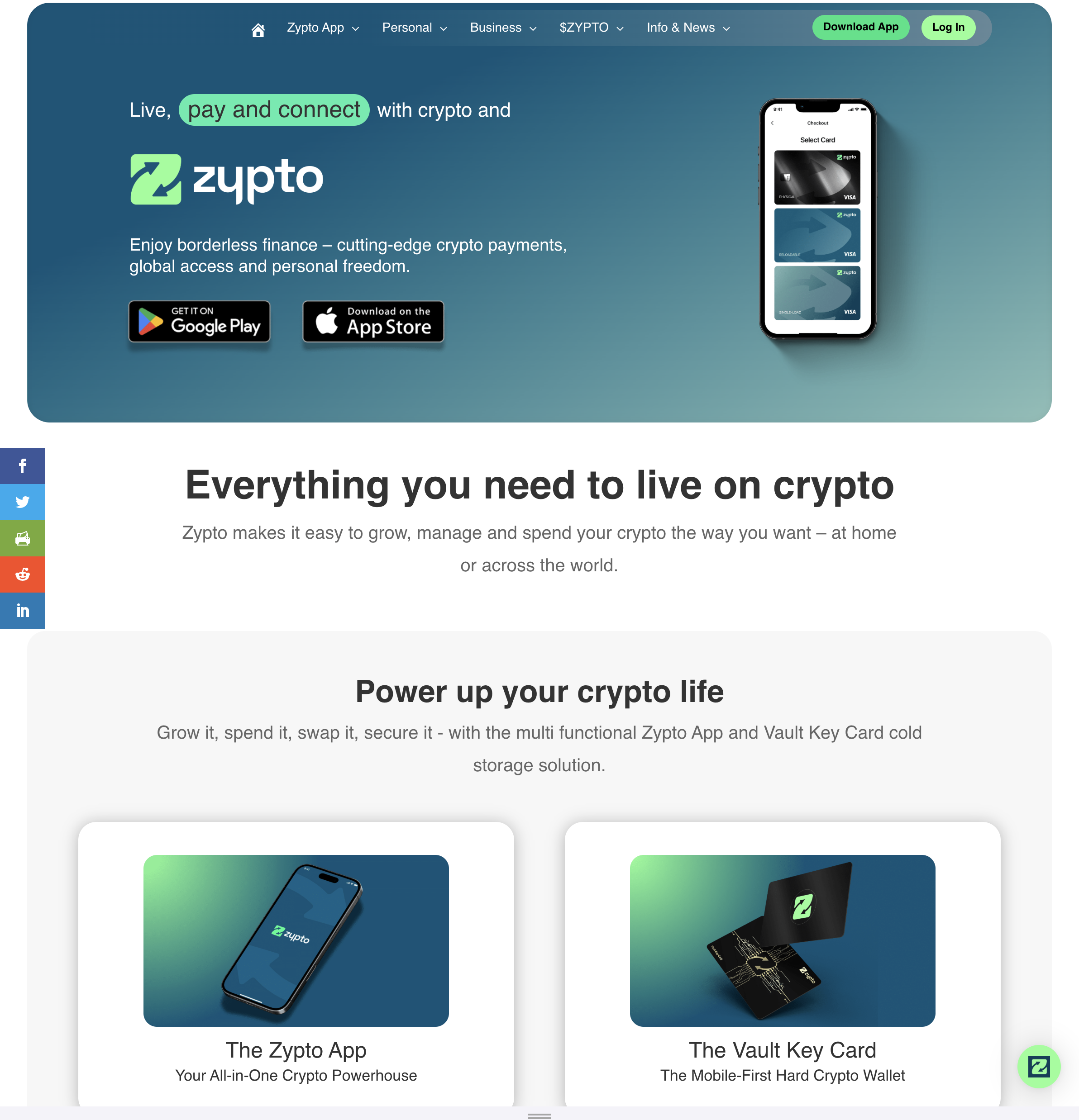 Zypto Pay sign-in screen