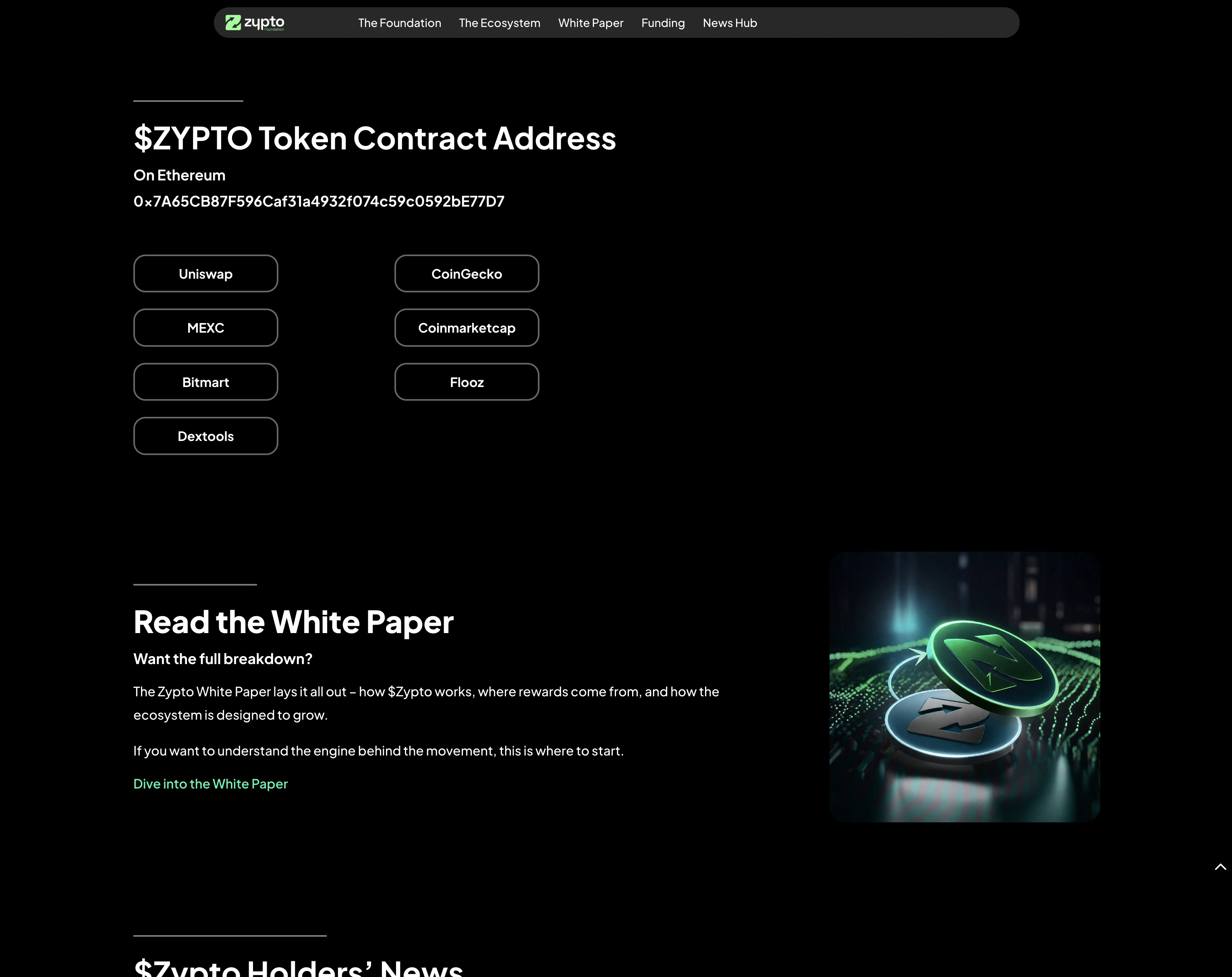 Zypto Foundation — Funding