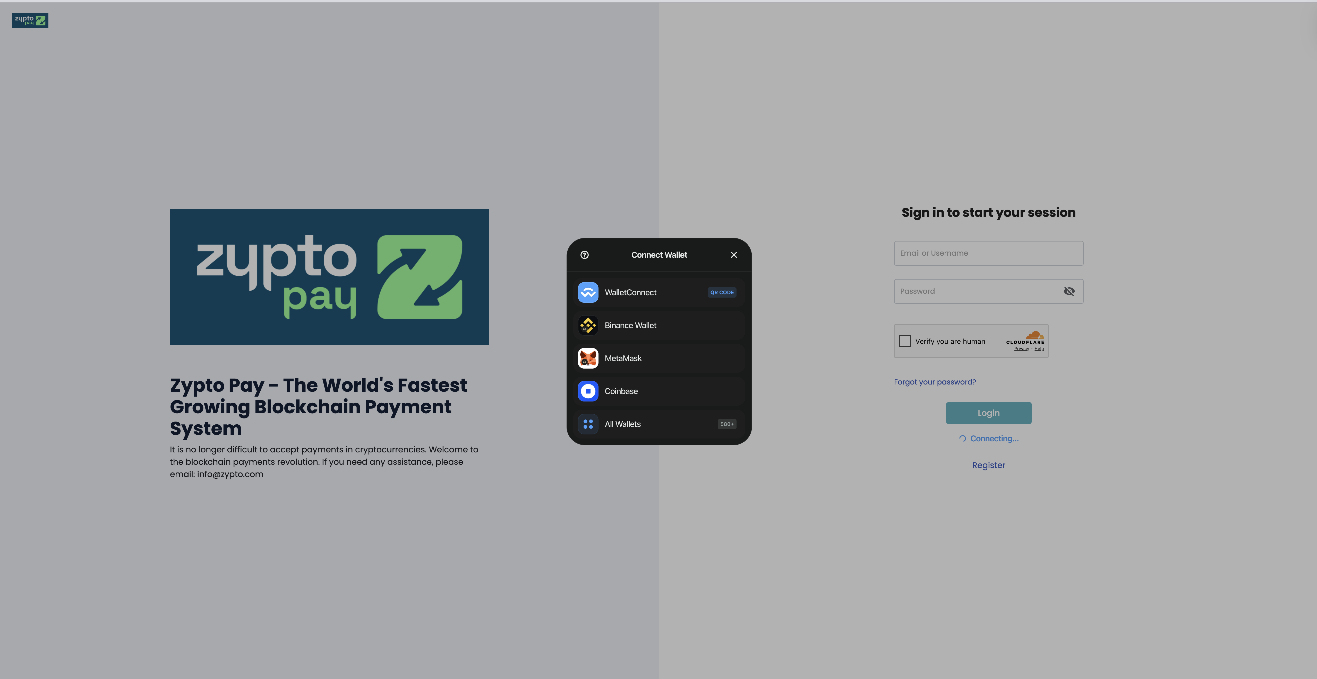 Zypto wallet app preview